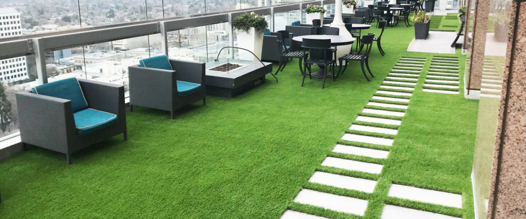Artificial grass commercial lawn
