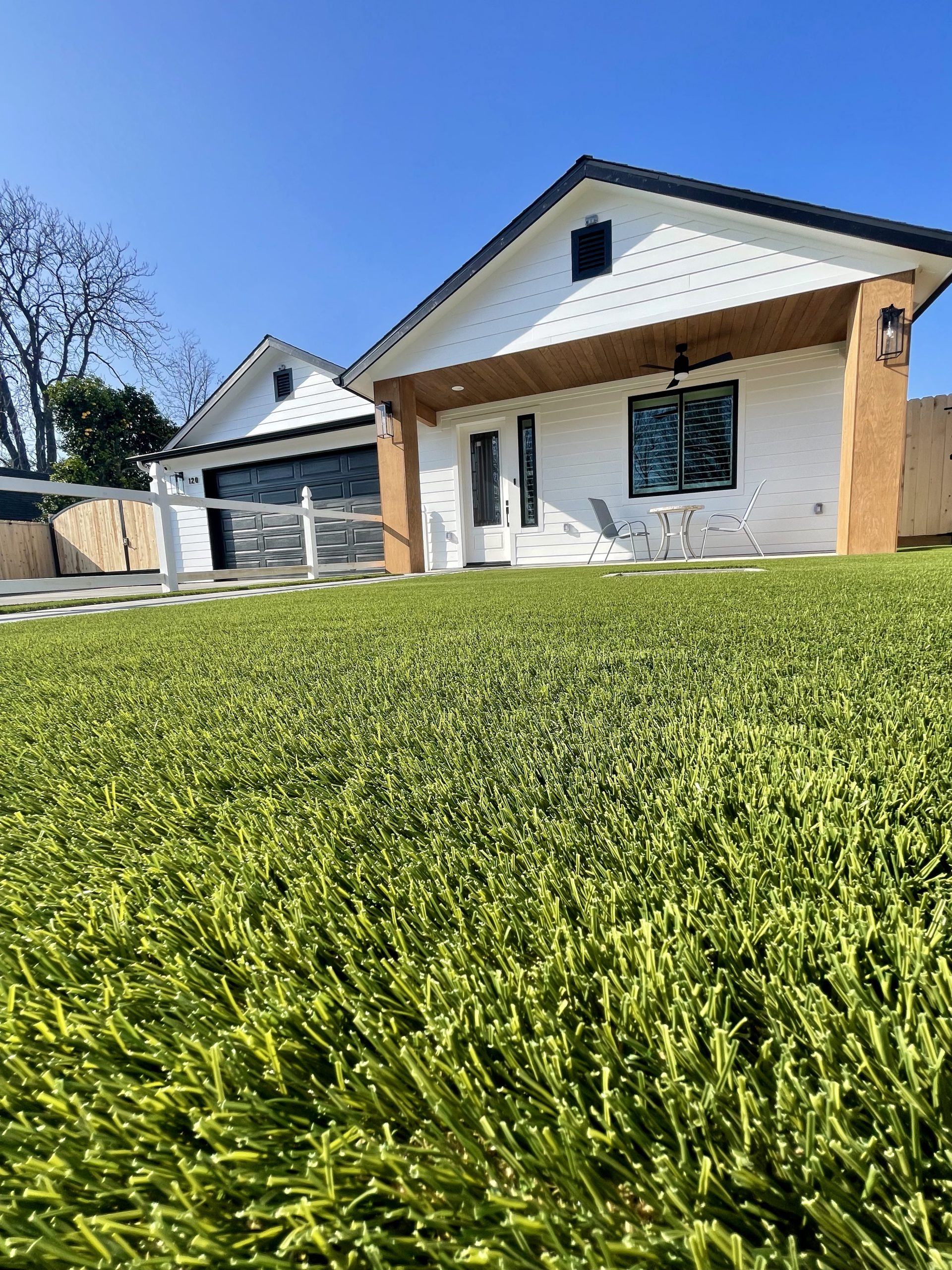 Close up shot of artificial grass from SYNLawn