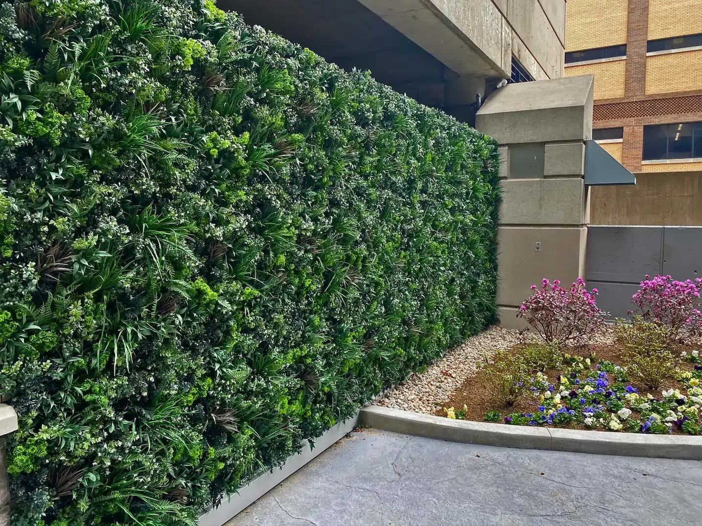 garage artificial living wall