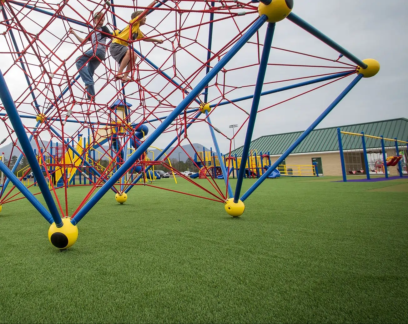 public park artificial grass lawn