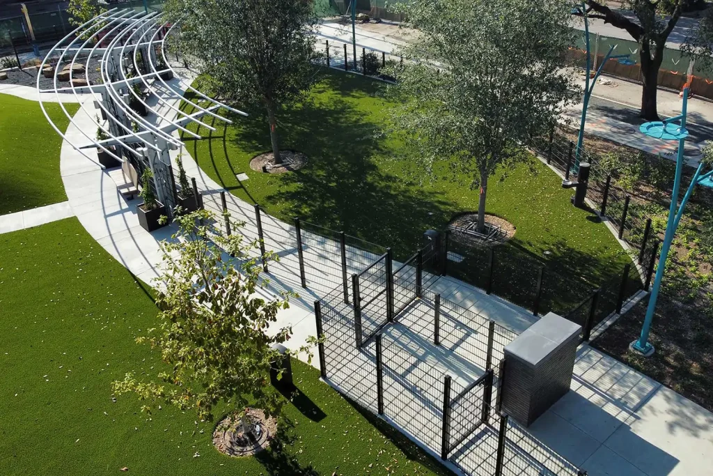 Artificial grass dog run in San Luis Obispo, CA