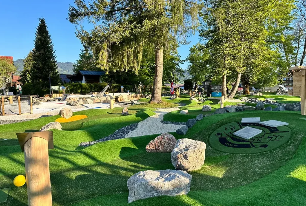 Artificial grass mini golf course installed by SYNLawn